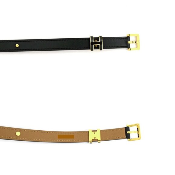 Hermes Belt Pop H Courte 15 85 cm Black Gold Hardware main image 6